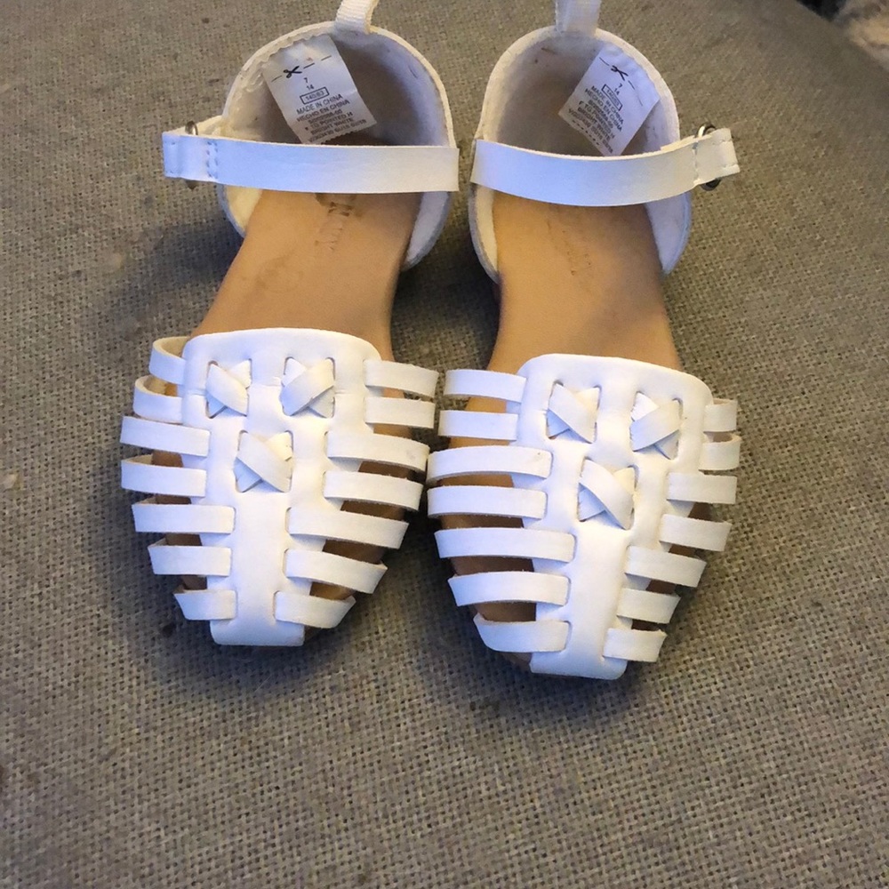 White dress shoes size 7 toddler